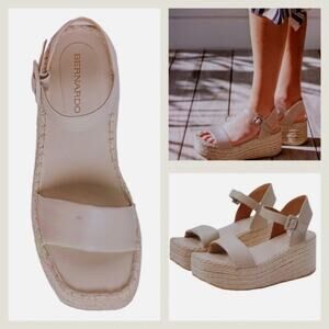 Bernardo Mallorca Platform Espadrille Sandals GUC $218 Size 9M    S2830